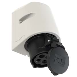 Picture of CEE wcd-opbouw 4p  16A 500V 7h zwart IP44 M25 PCE