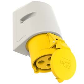 Picture of CEE wcd-opbouw 3p  32A 110V 4h geel M25 IP44 PCE