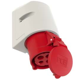 Picture of CEE wcd-opbouw 4p  32A 400V 6h rood IP44 M25 PCE