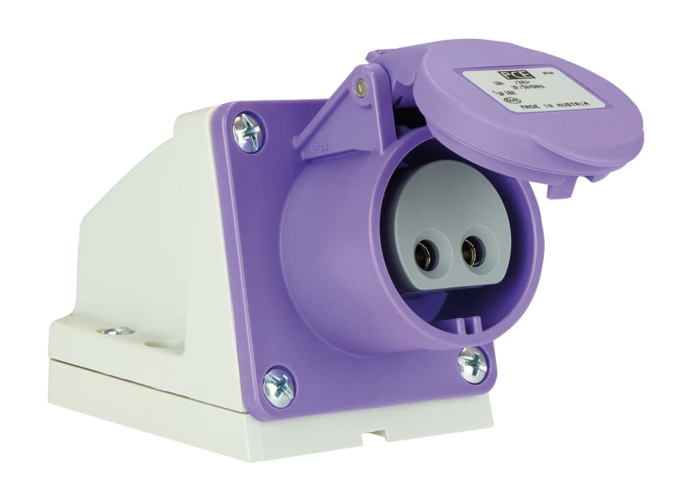 Bild von CEE wcd-opbouw 2p  16A  24V paars IP44 PCE