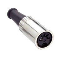 Picture of DIN 5p 180gr kabeldeel female bajonet
