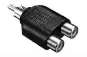 Bild von adapter RCA male <> 2x RCA female