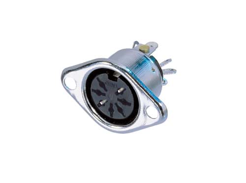 Picture of DIN 7p chassis zilver contacten