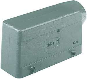 Picture of Han 24B-2LOCK kabelhuis laag zij-invoer PG21 grijs