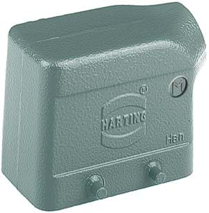 Picture of Han 10B-2LOCK kabelhuis laag zij-invoer M25 grijs