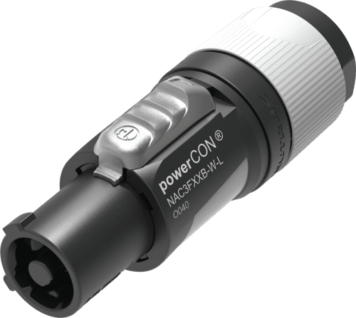 Afbeelding van powerCON 20A kabeldeel 2 pin + aarde pen grijs CBC kd=6-12mm BULK