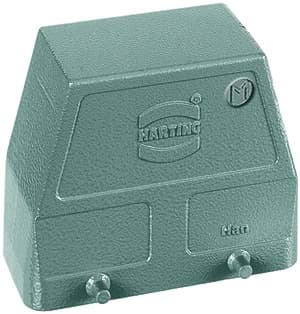 Picture of Han 16B-2LOCK kabelhuis hoog zij-invoer M40 grijs