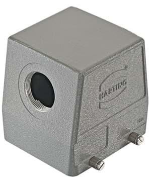 Picture of Han 32B-2LOCK kabelhuis hoog zij-invoer M40 grijs