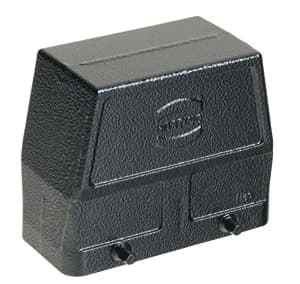 Picture of Han 16B-2LOCK kabelhuis hoog zij-invoer M32 zwart