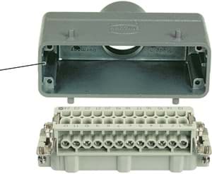 Picture of Han 10B-2LOCK kabelhuis laag top-invoer M25 zwart