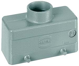 Picture of Han 16B-2LOCK kabelhuis laag top-invoer M32 grijs