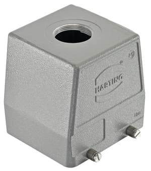 Picture of Han 32B-2LOCK kabelhuis hoog top-invoer M40 grijs