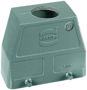 Picture of Han 16B-2LOCK kabelhuis hoog top-invoer M40 grijs