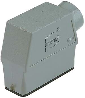Bild von Han 16A-1LOCK kabelhuis hoog zij-invoer PG21 grijs