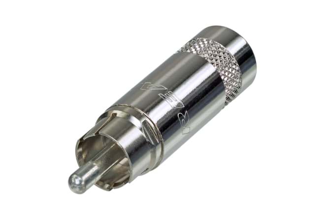 Bild von RCA steker nikkel behuizing nikkel contact kabelOD<7mm NYS