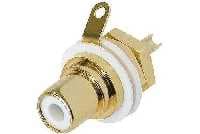 Picture of RCA chassis+isolatie goud/wit