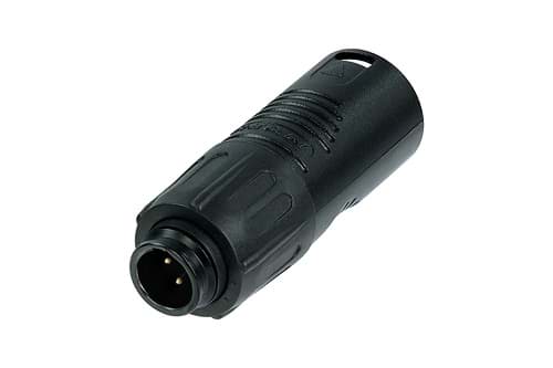 Picture of koppeladapter TINY XLR-3p-male <> XLR-3p-male zwart goud