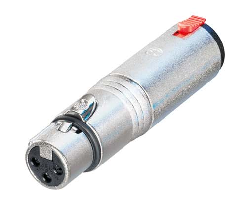 Picture of adapter XLR-3p-female <> Jack 6,3mm stereo locking