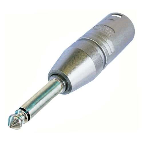 Picture of adapter XLR-3p-male <> Jackplug 6,3mm mono