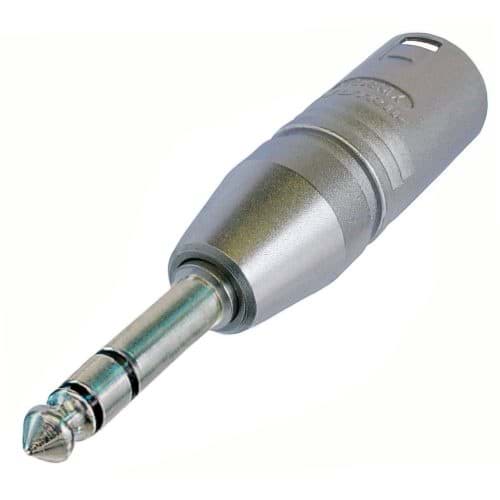 Picture of adapter XLR-3p-male <> Jackplug 6,3mm stereo