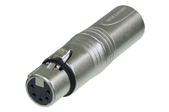 Picture of adapter DMX XLR 3p male <> 5p female
