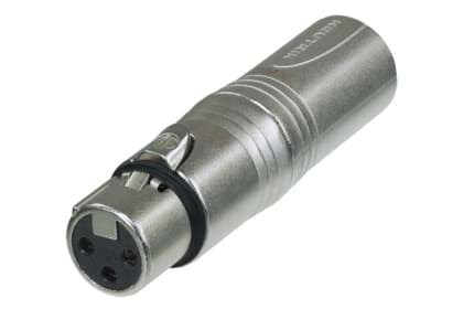 Picture of adapter DMX XLR 3p female <> 5p male