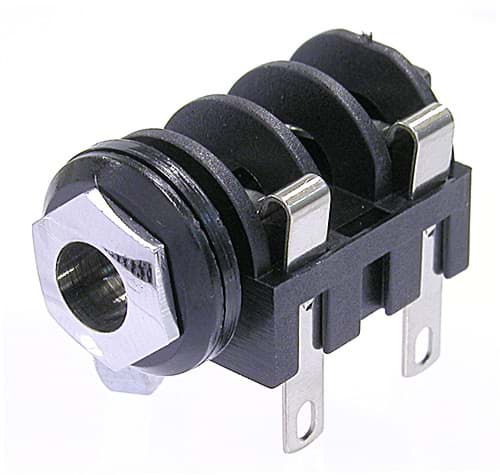 Bild von M-Line mono jack unswitched chrome ferrule solder lugs