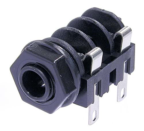 Bild von M-Line mono jack unswitched full threaded nose solder lugs