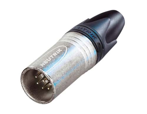 Picture of XLR kabeldeel 7 pin pen nikkel behuizing zilvercontacten XX