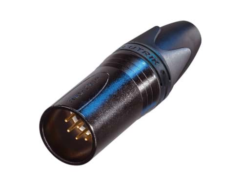 Picture of XLR kabeldeel 7 pin pen zwarte behuizing goudcontacten XX