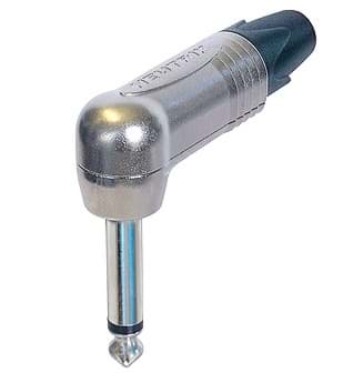 Picture of jack 6,3mm profi steker haaks 2-polig nikkel nikkel