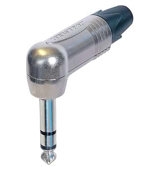 Picture of jack 6,3mm profi steker haaks 3-polig nikkel nikkel