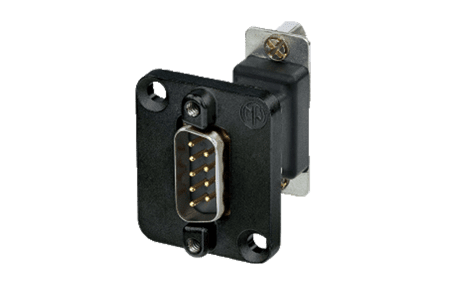 Bild von adapter D-sub  9p male <> female in D-housing black