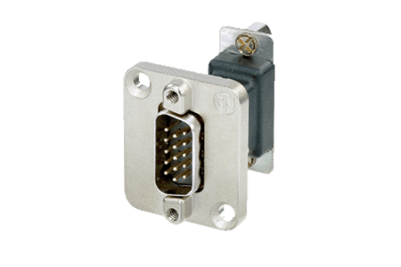 Bild von adapter D-sub 15p male <> female in D-housing nickel
