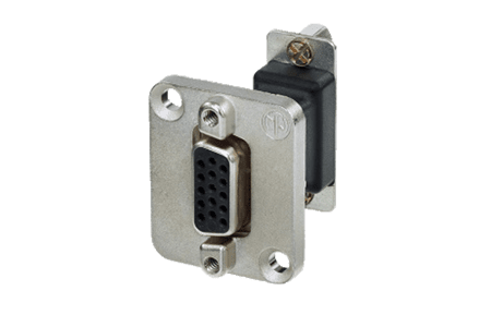 Bild von adapter D-sub 15p female <> female in D-housing nickel
