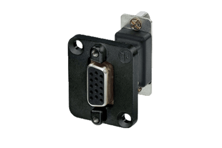 Bild von adapter D-sub 15p female <> female in D-housing black