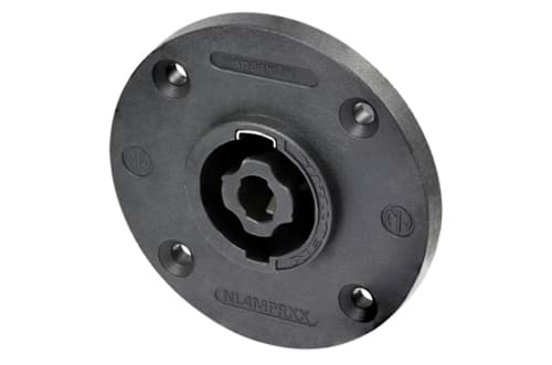 Bild von speakON 4-polig chassis rond tab 4.8x0.5mm IEC62368-1 RETAIL