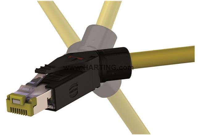 Bild von RJ45 field connector CAT6A 45gr 4 posities