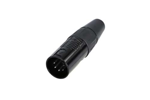 Bild von XLR kabeldeel 5 pin pen zwarte behuizing zilvercontact REAN