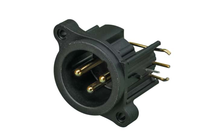 Picture of XLR chassis A 3 pin pen PCB-HR