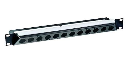 Bild von frontplaat 1HE 12x gat D 30g schuin