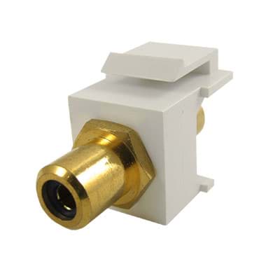 Bild von keystone insert RCA gold/black/white
