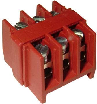 Picture of klemmenstrook 3-polig 2,5mm2 schroef+lamel INSERTS PPS T200 TEEBLOCK