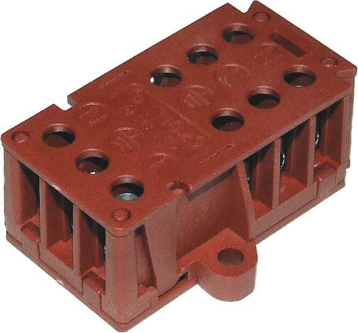 Picture of klemmenstrook 3-weg 2-polig 4mm2 32A schroef tbv BOX H3&T