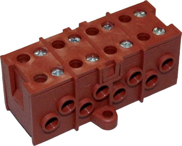 Picture of klemmenstrook 4x dubbel-polig 1,5mm2 PIERCING 17,5A PA66 T125