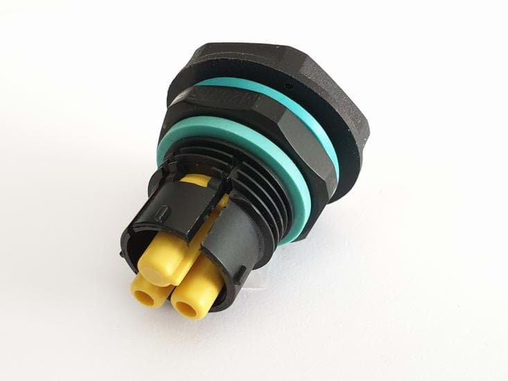 Bild von TEEPLUG TH385 chassis 2p bus schroef 17,5A M25 IP68