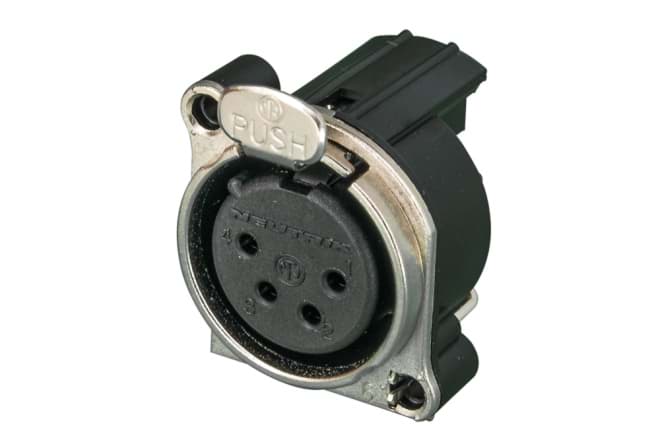 Picture of XLR chassis B 4p female PCB-H
