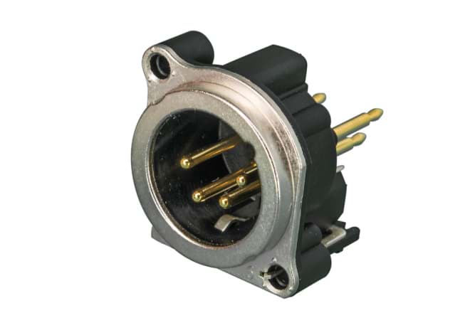 Picture of XLR chassis B 4p male PCB-V