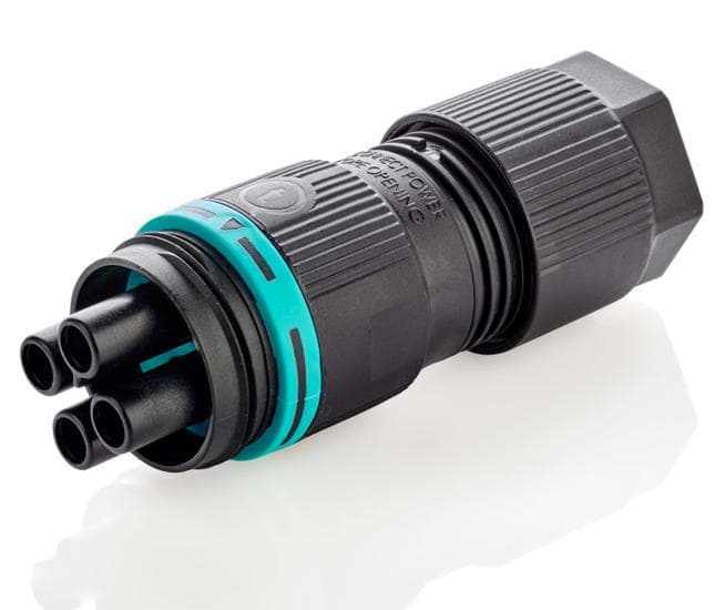 Picture of mini-TEEPLUG kabeldeel lang 4p bus schroef 17,5A D7-12 IP68