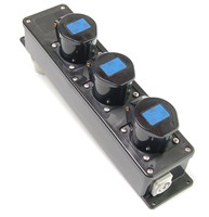 Bild von snoercentrale powerCON blauw+grijs >3xCEE 16A 230V zwart +LED